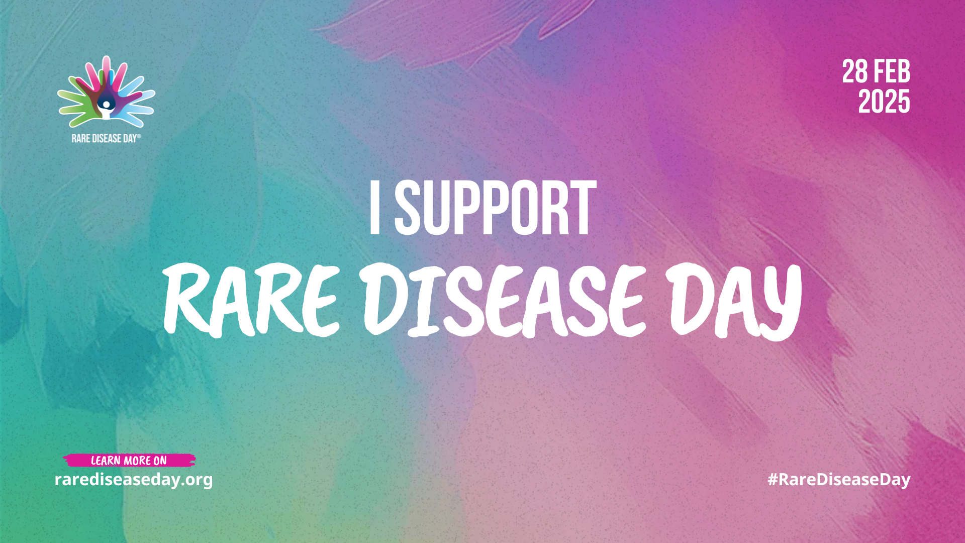 image saying i support rare disease day, february 28 2025